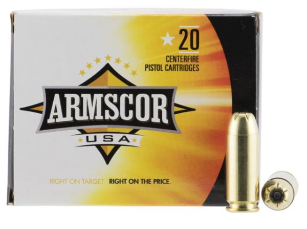 10mm Auto Ammunition (Armscor Precision Inc) 180 grain 20 Rounds