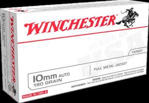 10mm Auto Ammunition (Winchester) 180 grain 50 Rounds