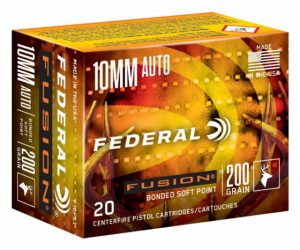 10mm Caliber Ammunition (Federal Premium) 200 grain 20 Rounds