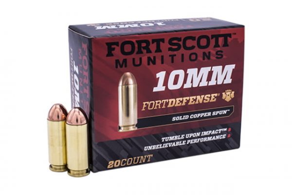 10mm Caliber Ammunition (Fort Scott Munitions) 124 grain 20 Rounds