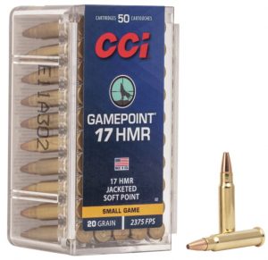 .17 Hornady Magnum Rimfire Ammunition (CCI Ammunition) 20 grain 50 Rounds
