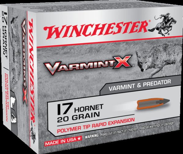 .17 Hornet Ammunition (Winchester) 20 grain 20 Rounds