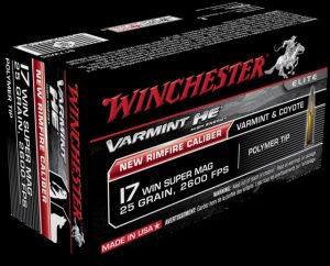 .17 Winchester Super Magnum Ammunition (Winchester) 25 grain 50 Rounds