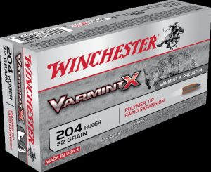 .204 Ruger Ammunition (Winchester) 32 grain 20 Rounds