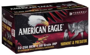 .22-250 Remington Ammunition (Federal Premium) 50 grain 50 Rounds