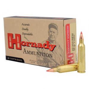 .22-250 Remington Ammunition (Hornady) 55 grain 20 Rounds