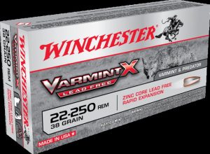 .22-250 Remington Ammunition (Winchester) 38 grain 20 Rounds