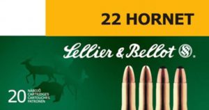 .22 Hornet Ammunition (Sellier & Bellot) 45 grain 20 Rounds