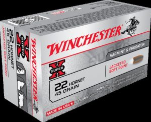 .22 Hornet Ammunition (Winchester) 45 grain 50 Rounds