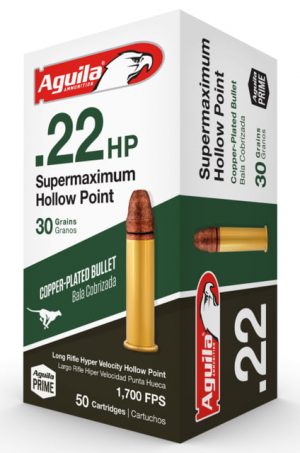 .22 Long Rifle Ammunition (Aguila Ammunition) 30 grain 50 Rounds