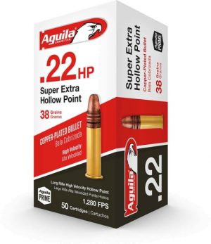 .22 Long Rifle Ammunition (Aguila Ammunition) 38 grain 50 Rounds