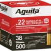 .22 Long Rifle Ammunition (Aguila Ammunition) 38 grain 500 Rounds