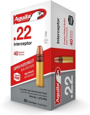 .22 Long Rifle Ammunition (Aguila Ammunition) 40 grain 1000 Rounds