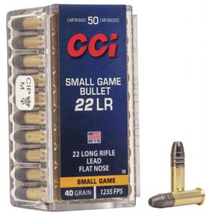 .22 Long Rifle Ammunition (CCI Ammunition) 40 grain 50 Rounds