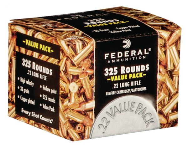 .22 Long Rifle Ammunition (Federal Premium) 36 grain 325 Rounds