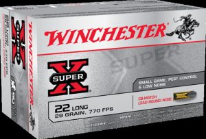 .22 Long Rifle Ammunition (Winchester) 29 grain 50 Rounds