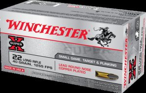 .22 Long Rifle Ammunition (Winchester) 40 grain 50 Rounds