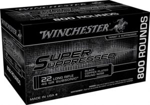 .22 Long Rifle Ammunition (Winchester) 45 grain 800 Rounds
