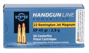 .22 Remington Jet Ammunition (PPU) 45 grain 50 Rounds