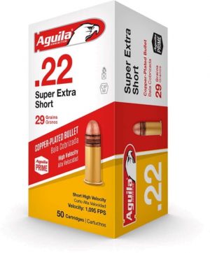 .22 Short Ammunition (Aguila Ammunition) 29 grain 50 Rounds
