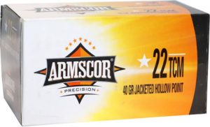 .22 TCM Ammunition (Armscor Precision Inc) 40 grain 100 Rounds