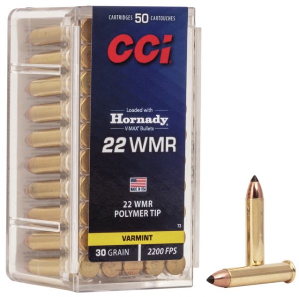 .22 Winchester Magnum Rimfire Ammunition (CCI Ammunition) 30 grain 50 Rounds