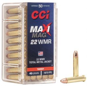 .22 Winchester Magnum Rimfire Ammunition (CCI Ammunition) 40 grain 50 Rounds
