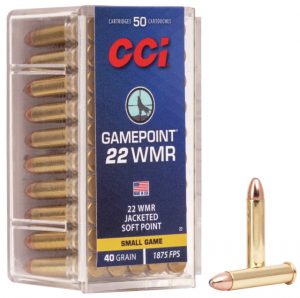 .22 Winchester Magnum Rimfire Ammunition (CCI Ammunition) 40 grain 50 Rounds