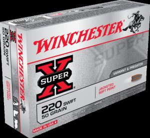 .220 Swift Ammunition (Winchester) 50 grain 20 Rounds