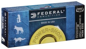 .222 Remington Ammunition (Federal Premium) 50 grain 20 Rounds