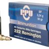 .222 Remington Ammunition (PPU) 50 grain 20 Rounds