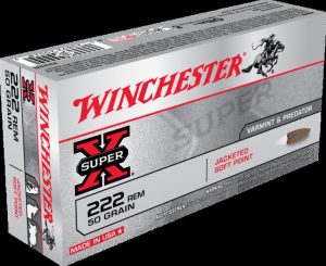 .222 Remington Ammunition (Winchester) 50 grain 20 Rounds