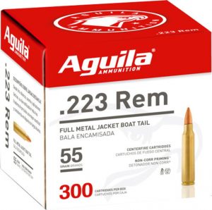 .223 Remington Ammunition (Aguila Ammunition) 55 grain 300 Rounds