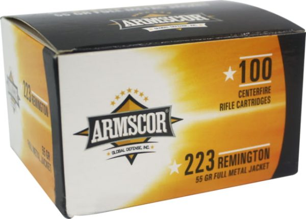 .223 Remington Ammunition (Armscor Precision Inc) 55 grain 100 Rounds