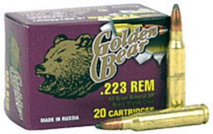 .223 Remington Ammunition (Bear Ammunition) 62 grain 20 Rounds