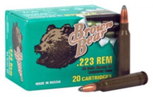 .223 Remington Ammunition (Brown Bear) 62 grain 20 Rounds