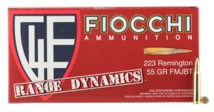 .223 Remington Ammunition (Fiocchi) 55 grain 200 Rounds
