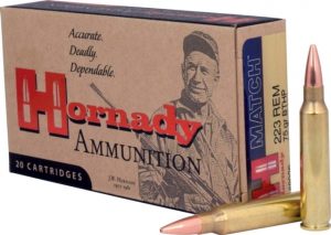 .223 Remington Ammunition (Hornady) 75 grain 20 Rounds