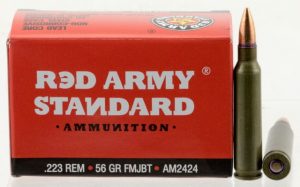 .223 Remington Ammunition (Red Army Standard) 56 grain 20 Rounds