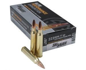 .223 Remington Ammunition (Sig Sauer) 77 grain 20 Rounds