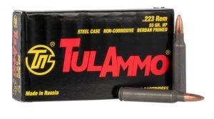 .223 Remington Ammunition (TulAmmo) 55 grain 20 Rounds
