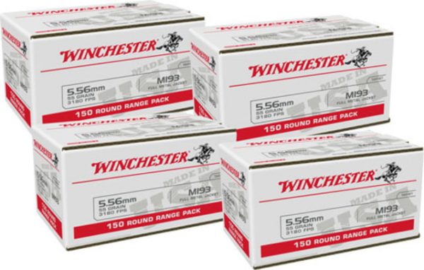.223 Remington Ammunition (Winchester) 55 grain 600 Rounds