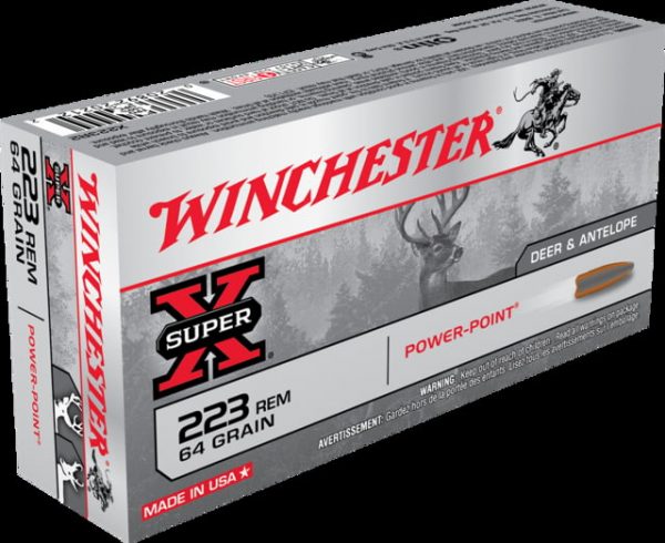 .223 Remington Ammunition (Winchester) 64 grain 20 Rounds