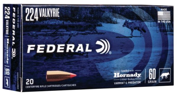 .224 Valkyrie Ammunition (Federal Premium) 60 grain 20 Rounds