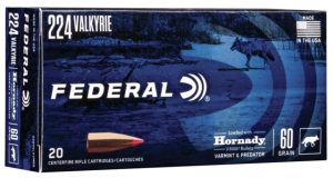 .224 Valkyrie Ammunition (Federal Premium) 60 grain 50 Rounds