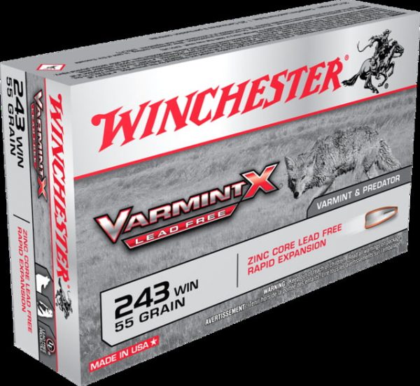 .243 Winchester Ammunition (Winchester) 55 grain 20 Rounds