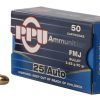 .25 ACP Ammunition (PPU) 50 grain 50 Rounds