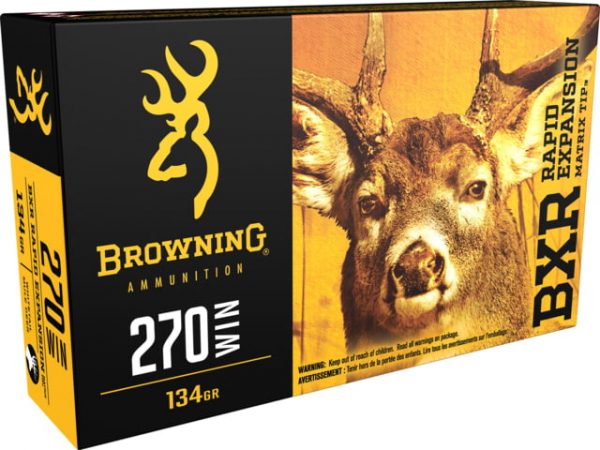 .270 Winchester Ammunition (Browning) 134 grain 20 Rounds