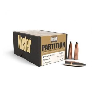 .270 Winchester Ammunition (Nosler) 130 grain 20 Rounds