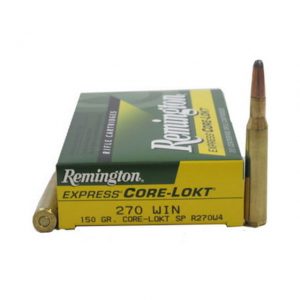 .270 Winchester Ammunition (Remington) 150 grain 20 Rounds
